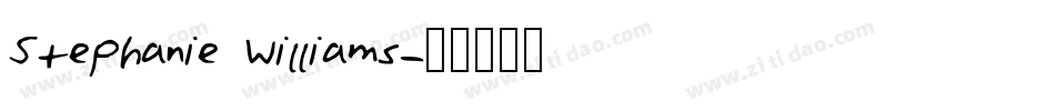 Stephanie Williams字体转换